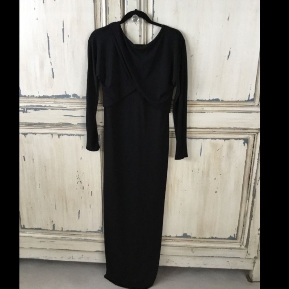 Zara backless long sleeve dress size 8